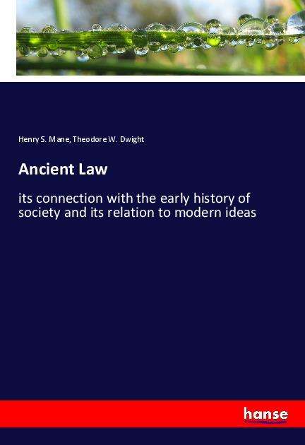 Cover for Mane · Ancient Law (Book)