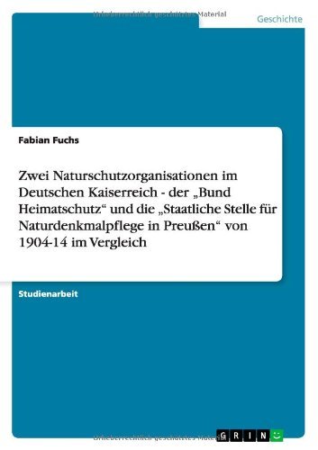 Cover for Fuchs · Naturschutzorganisationen (Book) [German edition] (2013)
