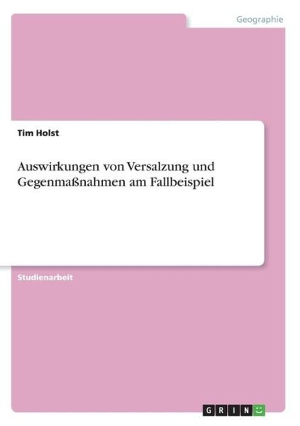 Cover for Holst · Auswirkungen von Versalzung und G (Book)