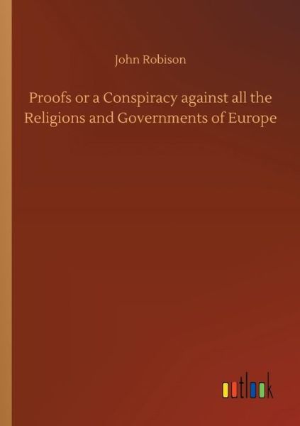 Cover for Robison · Proofs or a Conspiracy against (Book) (2018)