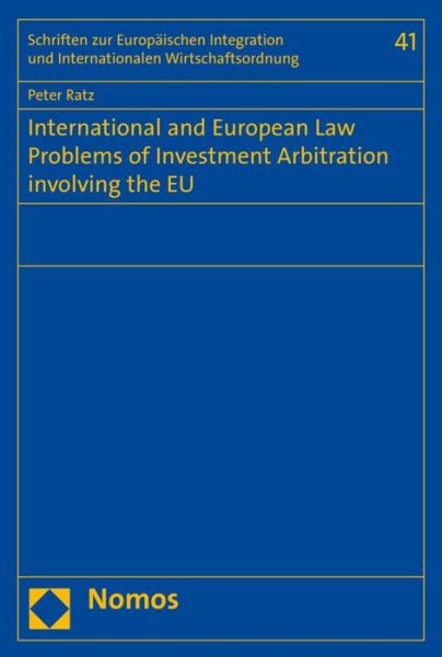 Cover for Ratz · International and European Law Pro (Book) (2017)