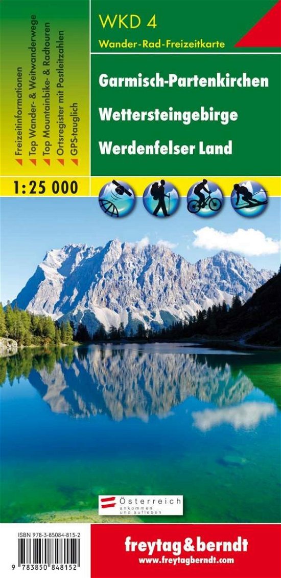 Cover for Freytag-berndt Und Artaria Kg · Freytag Berndt Wanderkt.WKD4 Garmisch (Book)