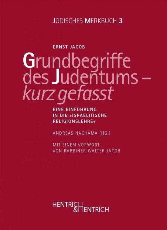 Cover for Jacob · Grundbegriffe des Judentums - kur (Bog)