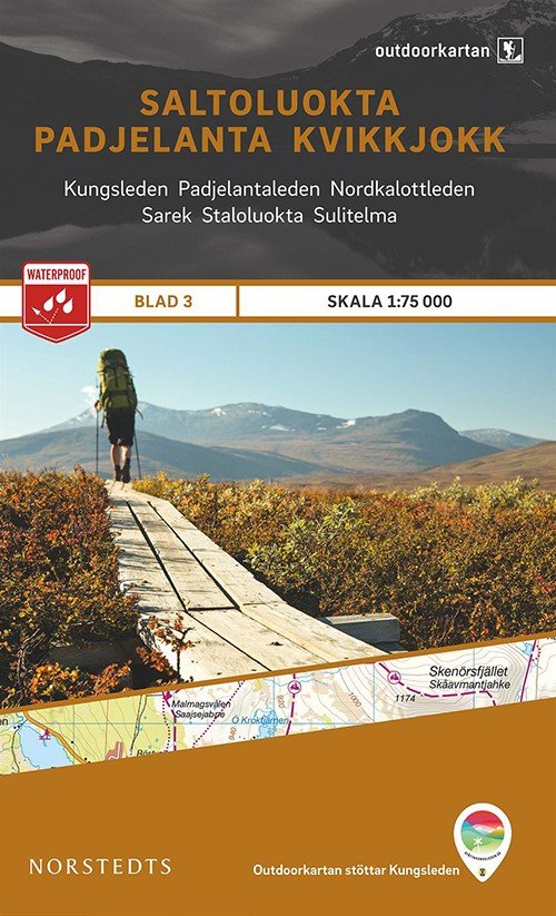 Outdoorkartan Schweden - Saltoluokta - Outdoorkartan 03 - Kirjat - Norstedts - 9789113068152 - keskiviikko 3. kesäkuuta 2015