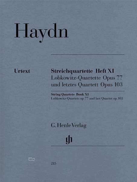 Cover for J. Haydn · Streichquart.op.77/103.HN215 (Book)