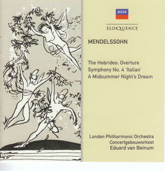 Cover for Eduard Van Beinum / Concertgebouw · Mendelssohn: Symphony No 4 / Midsummer Nights Dream (CD) (2018)