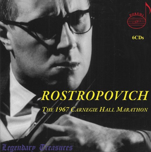 Cover for Rostropovich,mstislav / Lpo / Rozhdestvensky · 1967 Carnegie Hall Marathon (CD) [Box set] (2009)
