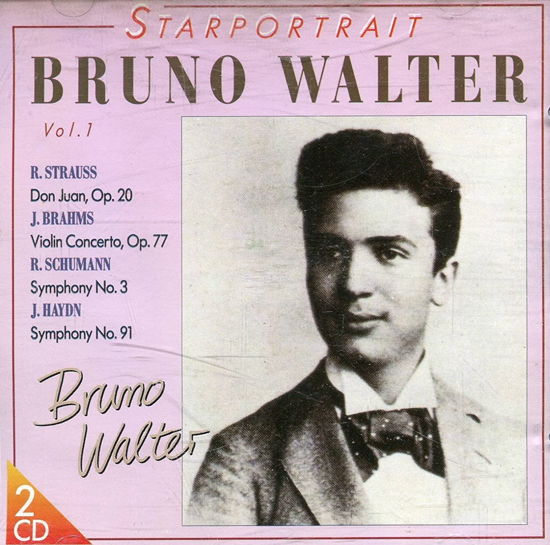 Cover for Walter Bruno · Bruno Walter Vol. 1 (CD) (1993)