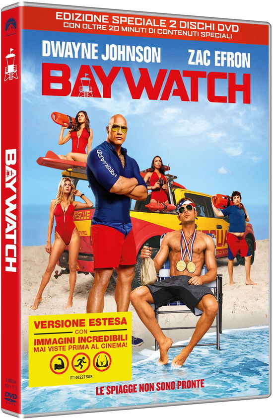 Cover for Pamela Anderson,priyanka Chopra,alexandra Daddario,zac Efron,david Hasselhoff,dwayne Johnson · Baywatch (DVD) (2017)