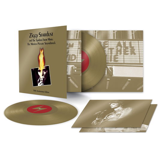 Cover for David Bowie · Ziggy Stardust &amp; The Spiders From Mars: The Motion Picture Soundtrack (LP) [Limited 50th Anniversary Gold Vinyl edition] (2023)