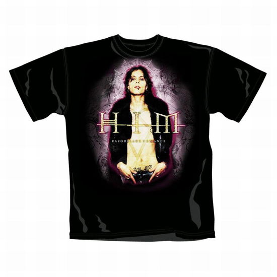 Cover for Him · Him - Pink Mens T-shirt Black Polybag (Kläder) [size S] (2010)