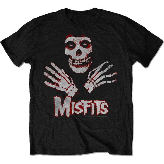 Misfits Unisex T-Shirt: Hands (Retail Pack) - Misfits - Marchandise - Bandmerch - 5056170630153 - 