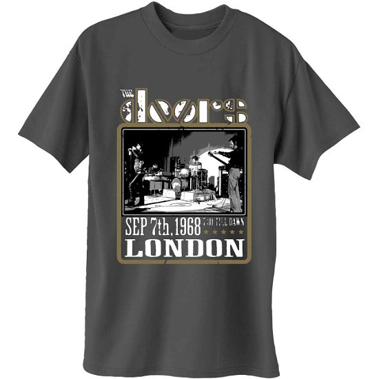 Cover for The Doors · The Doors Unisex T-Shirt: Roundhouse London (T-shirt) [size M] [Grey - Unisex edition]