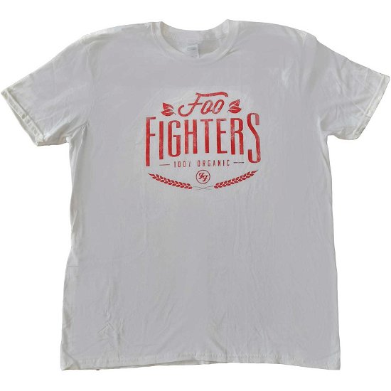 Foo Fighters Unisex T-Shirt: 100% Organic (Ex-Tour) - Foo Fighters - Fanituote -  - 5056561058153 - 