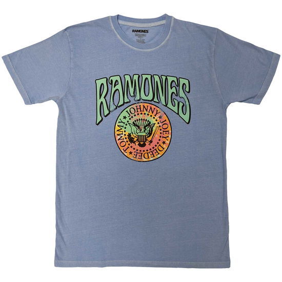 Ramones Unisex T-Shirt: Crest Psych - Ramones - Koopwaar -  - 5056561074153 - 