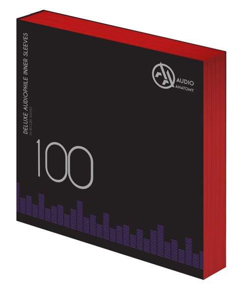 100 x 12" Deluxe Audiophile Antistatic Inner Sleeves (Red) - Audio Anatomy - Music - Audio Anatomy - 5906660083153 - October 21, 2017
