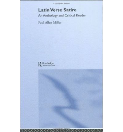 Cover for Miller · Latin Verse Satire: An Anthology and Reader (Hardcover Book) (2005)