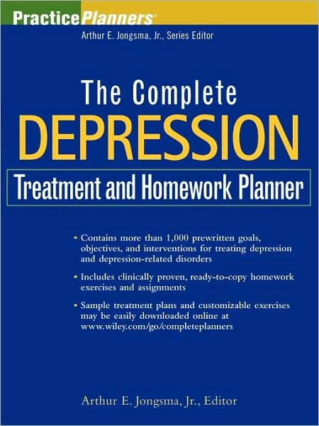 Cover for AE Jongsma · The Complete Depression Treatment and Homework Planner - PracticePlanners (Paperback Bog) (2004)