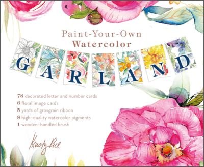 Cover for Kristy Rice · Paint-Your-Own Watercolor Garland: Illustrations by Kristy Rice - Artisan Series (Book) (2023)