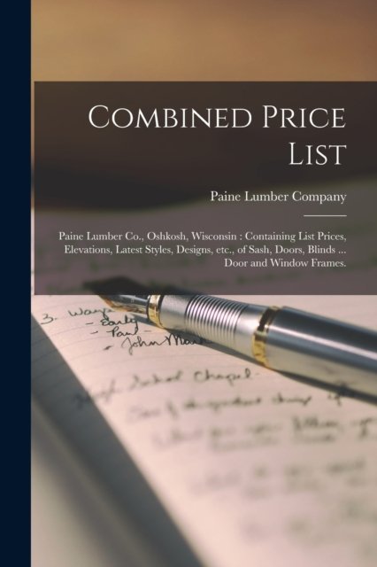 Cover for Paine Lumber Company · Combined Price List (Paperback Bog) (2021)