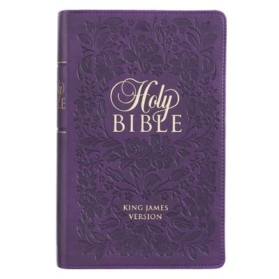 Cover for KJV Giant-Print Bible--imitation leather, purple (Book) (2020)