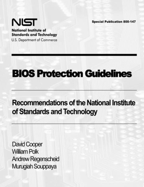 Cover for David Cooper · Bios Protection Guidelines: Recommendations of the National Institute of Standards and Technology (Special Publication 800-147) (Pocketbok) (2012)