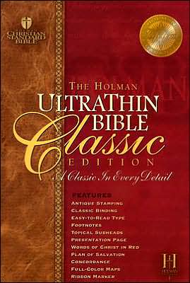 Cover for Broadman &amp; Holman Publishers · The Holman Ultrathin Bible Classic Edition: Holman Christian Standard Tan, Bonded Leather (Leather Book) [Box Thm edition] (2004)