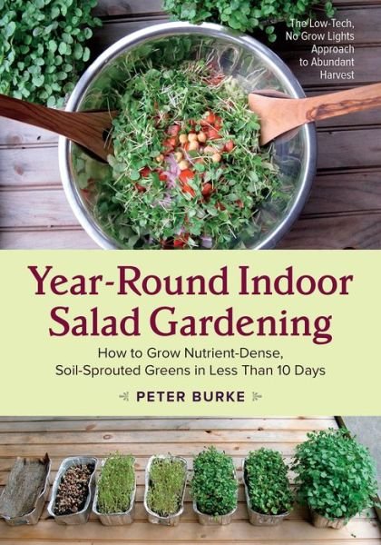 Year-Round Indoor Salad Gardening: How to Grow Nutrient-Dense, Soil-Sprouted Greens in Less Than 10 days - Peter Burke - Books - Chelsea Green Publishing Co - 9781603586153 - October 6, 2015