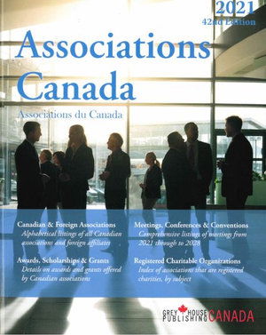 Associations Canada, 2021 - Grey House Canada - Książki - H.W. Wilson Publishing Co. - 9781642659153 - 30 września 2022