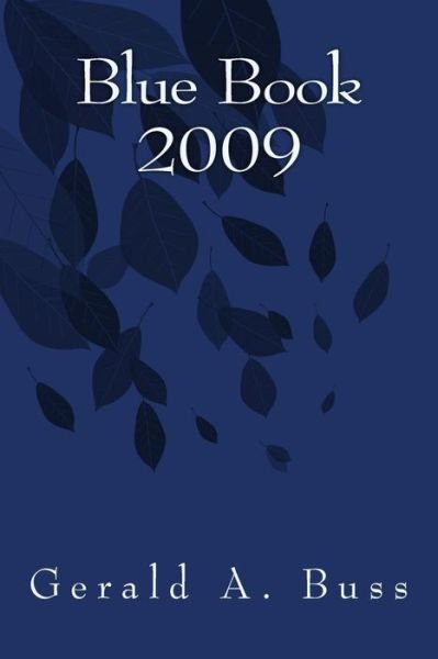 Cover for Gerald a Buss · Blue Book 2009 (Paperback Book) (2018)