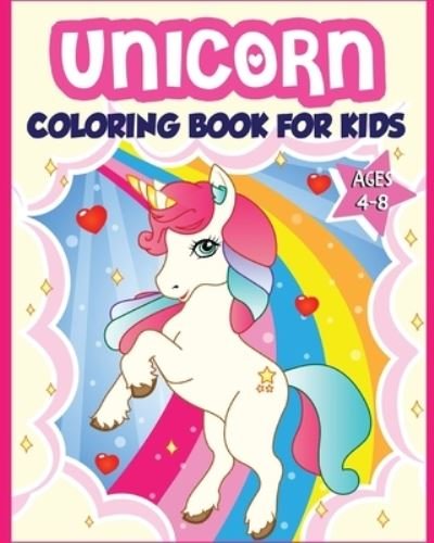 Cover for Amazing Activity Press · Unicorn Coloring Book for Kids Ages 4-8 (Paperback Book) (2019)