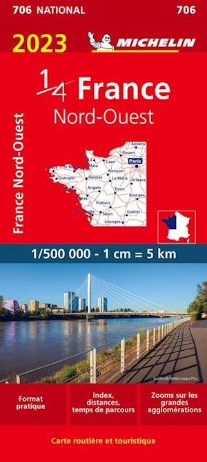 Cover for Michelin · Michelin National Maps: France Northwest 2023 (Hardcover Book) (2023)