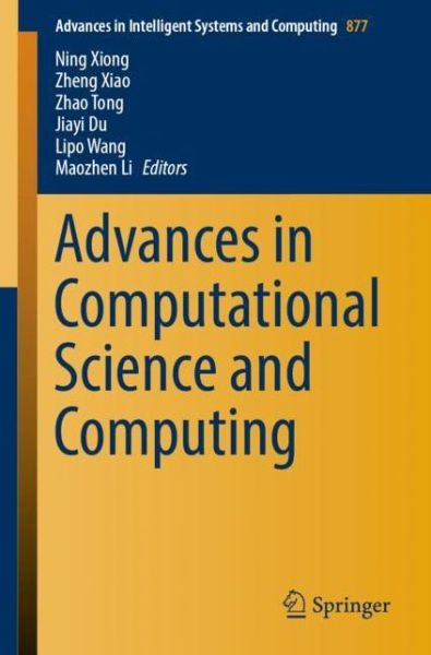 Cover for Advances in Computational Science and Computing (Book) [1st ed. 2019 edition] (2018)