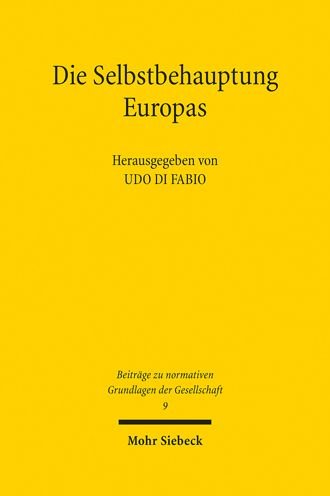 Cover for Udo Di Fabio · Die Selbstbehauptung Europas (Book) (2022)