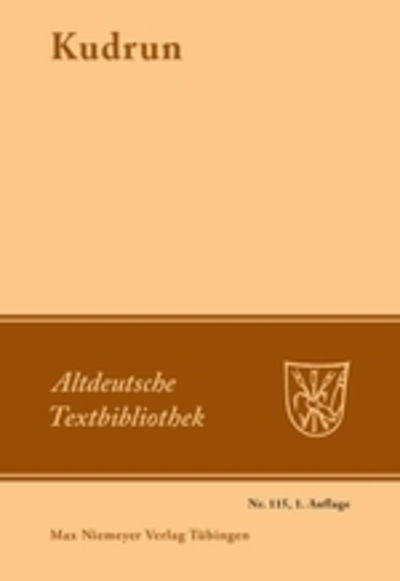 Cover for Karl Bartsch · Altdeutsche Textb.115 Kudrun (Book) (2000)