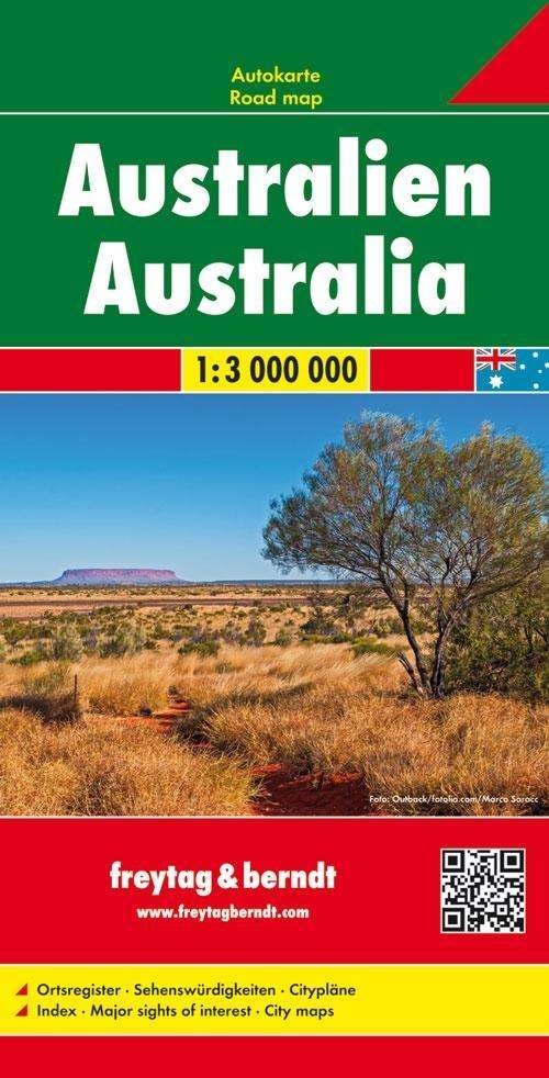 Australia Road Map 1:3 000 000 - Freytag & Berndt - Kirjat - Freytag-Berndt - 9783707914153 - torstai 1. kesäkuuta 2017