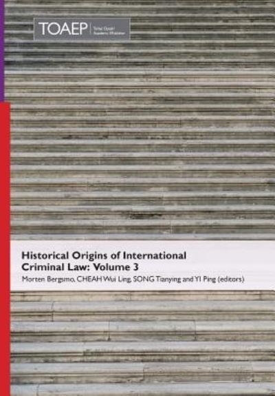 Cover for Morten Bergsmo Et Al · Historical Origins of International Criminal Law (Inbunden Bok) (2015)