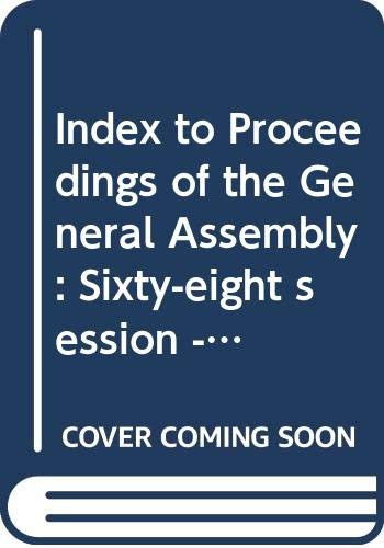 Cover for Dag Hammarskjeld Library · Index to proceedings of the General Assembly: sixty-eighth session - 2013/2014, Part 1: Subject index - Index to proceedings of the General Assembly: sixty-eighth session - 2013/2014 (Paperback Book) (2015)