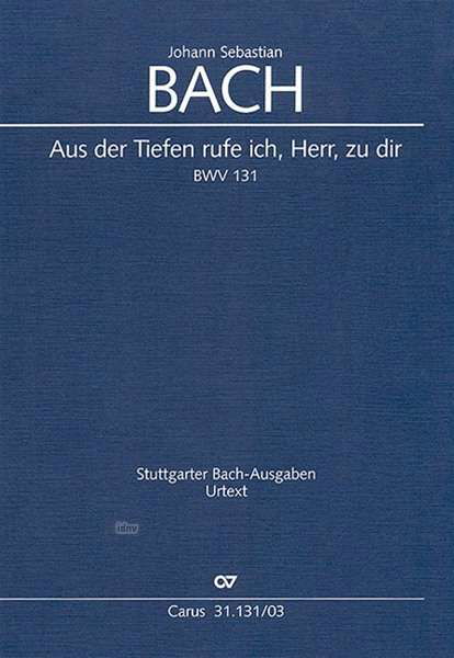 Cover for Bach · Aus der Tiefen rufe ich, Herr, zu (Bog)