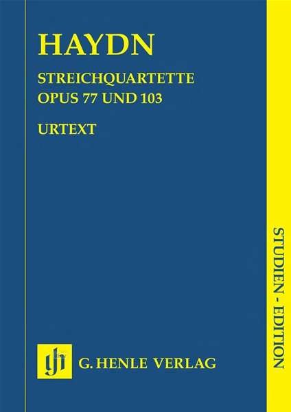 Cover for J. Haydn · Streichquart.op.77/103.HN9215 (Book)