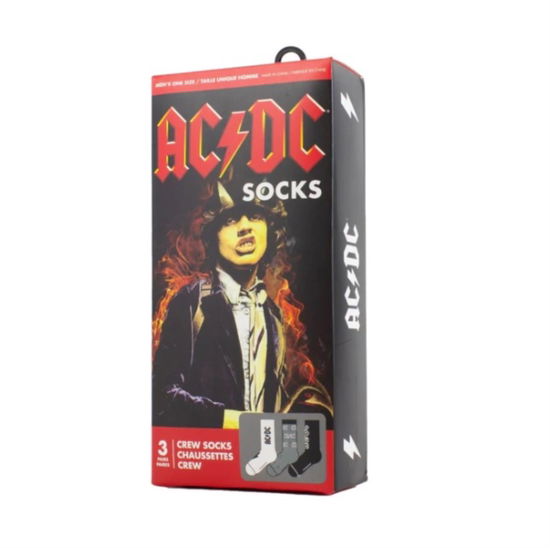 Cover for AC/DC · Ac/Dc Socks 3 Pack In Gift Box (One Size) (TØJ) (2024)