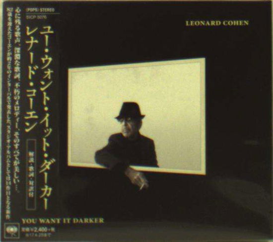 Cover for Leonard Cohen · You Want It Darker (CD) [Japan Import edition] (2016)