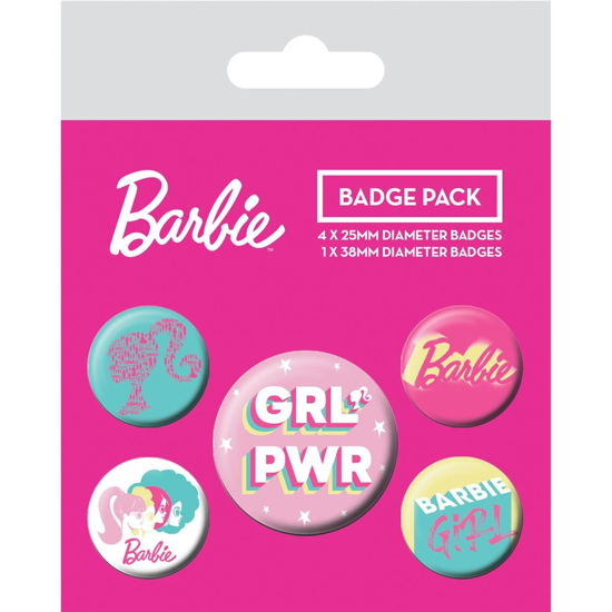 Cover for Pyramid International · Barbie Ansteck-Buttons 5er-Pack Girl Power (Leketøy) (2023)