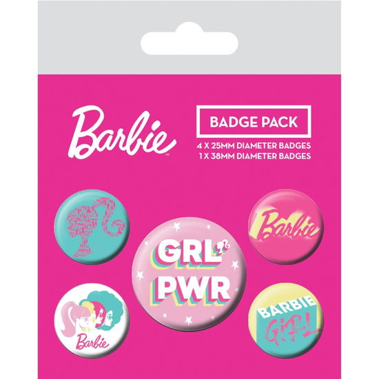 Cover for Pyramid International · Barbie Ansteck-buttons 5er-pack Girl Power (Leketøy) (2023)