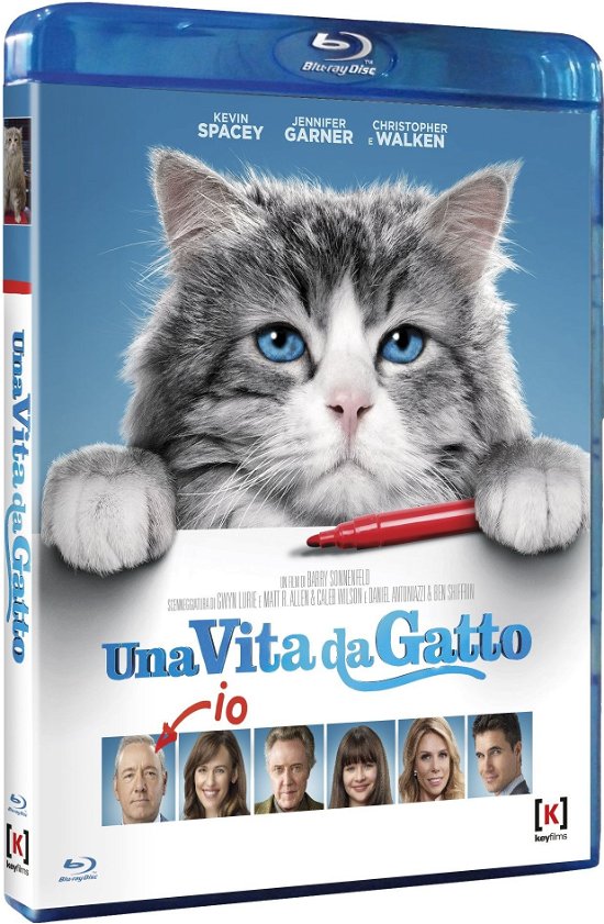 Cover for Jennifer Garner,kevin Spacey,christopher Walken · Nine Lives - Una Vita Da Gatto (Blu-ray) (2017)