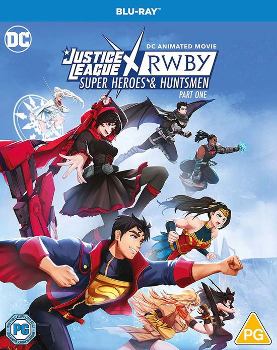 Cover for Justice League Rwby Part One BD · DC Animated Movie - Justice League X RWBY - Super Heroes And Huntsmen Part 1 (Blu-ray) (2023)