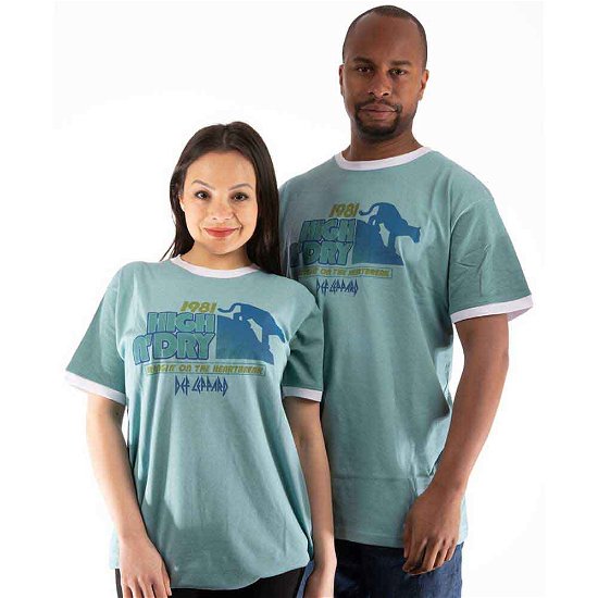 Def Leppard Unisex Ringer T-Shirt: High N' Dry - Def Leppard - Merchandise -  - 5056561064154 - 