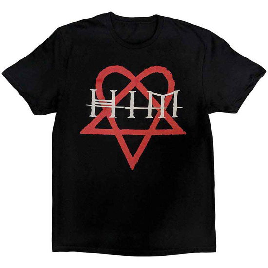 HIM Unisex T-Shirt: Heartagram - Him - Koopwaar -  - 5056737201154 - 