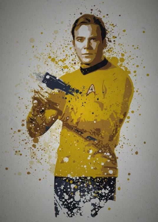 Cover for Star Trek · Pc Splatter - Magnetic Metal Poster 45X32 - Boldly Go (MERCH) (2019)