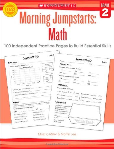 Cover for Marcia Miller · Morning Jumpstarts: Math (Grade 2): 100 Independent Practice Pages to Build Essential Skills (Paperback Book) (2013)